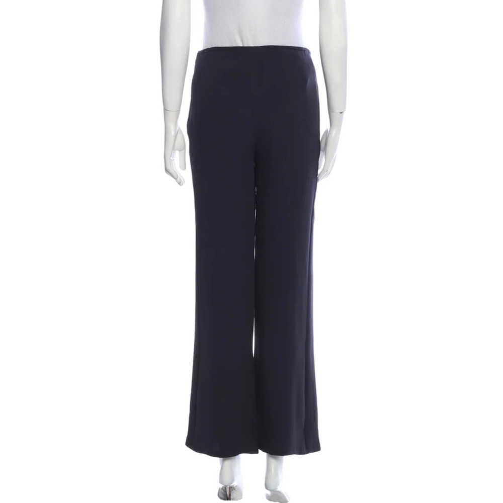 Escada Navy 100% Silk Wide Leg Pants - Picture 3 of 15